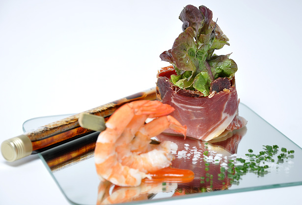 Ensalada de langostinos de LiliCook Gastrobar