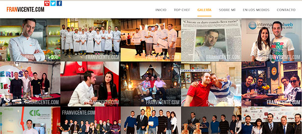 Página Web de Fran Vicente Top Chef