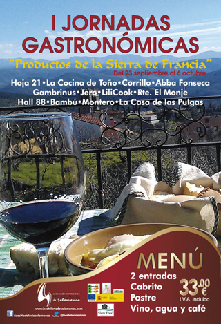 jornadas gastronómicas sierra francia salamanca