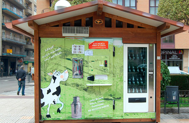 Expendedora de leche fresca de Salamanca