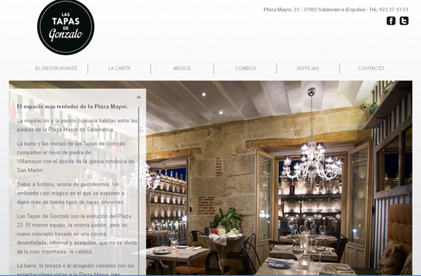 Página web de las tapas de gonzalo